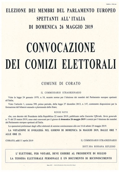 Convocazione Comizi Elettorali