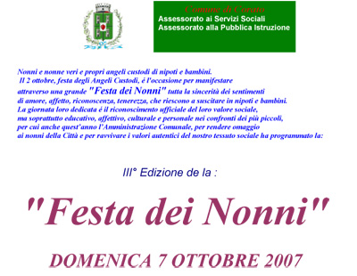 Festa dei Nonni - Edizione 2007